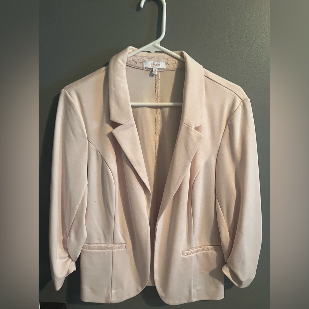Pink soft blazer